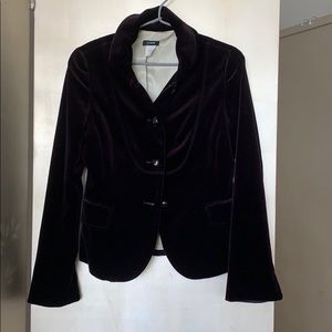 J.Crew Velvet size 2 AUBERGINE  blazer NWOT